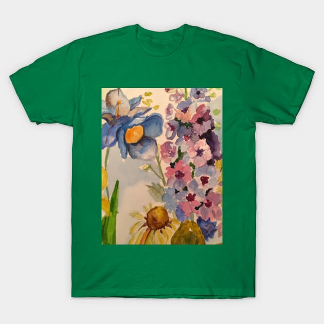 flowers watercolor T-Shirt by marinasartstudio